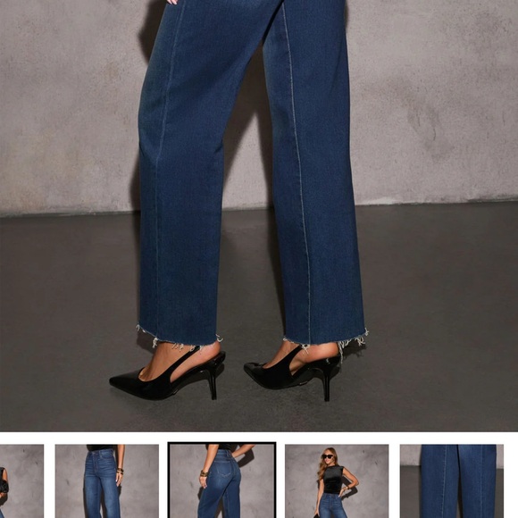 Wide Leg Women's Jeans - Picture 3 of 7